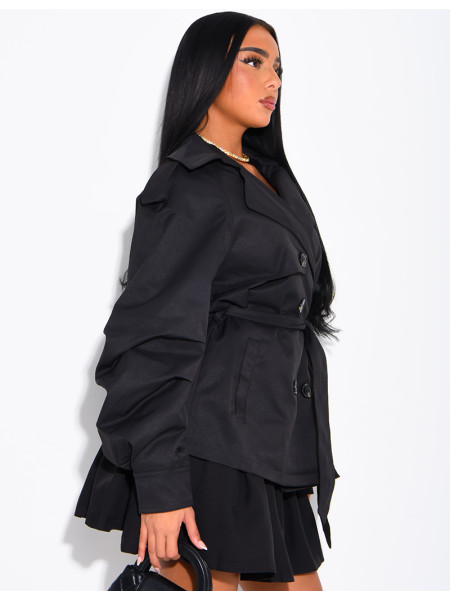 Short trench coat
