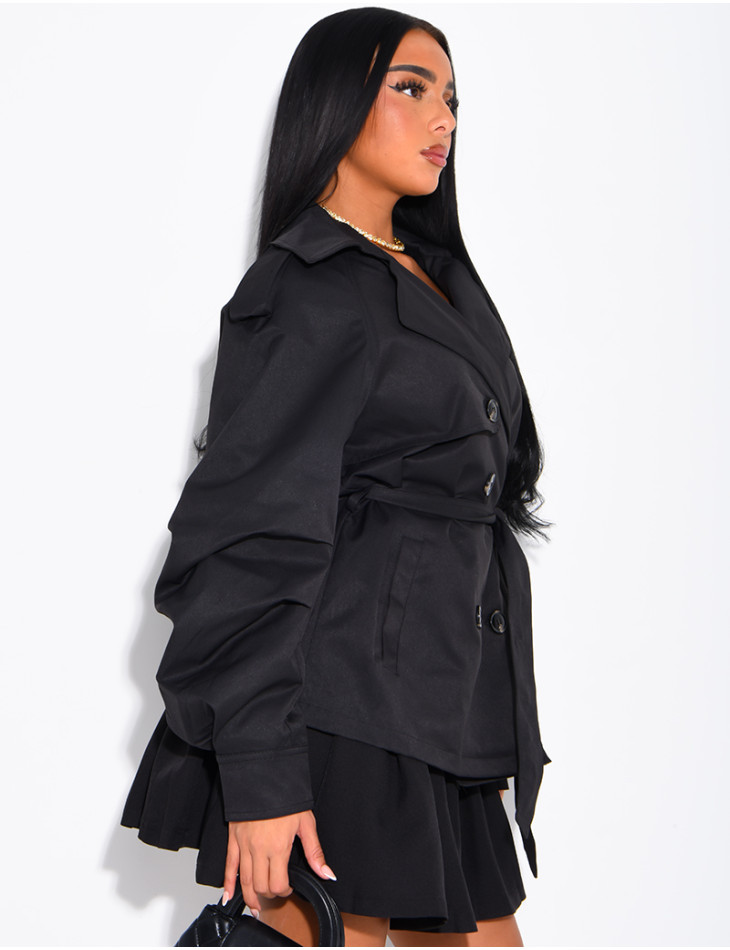 Short trench coat
