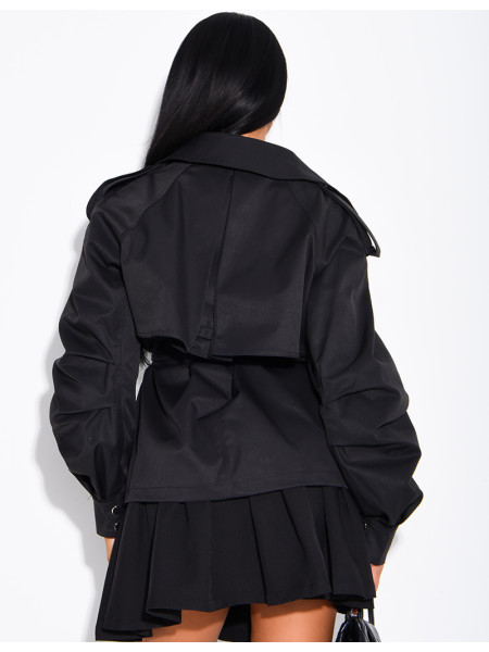Short trench coat