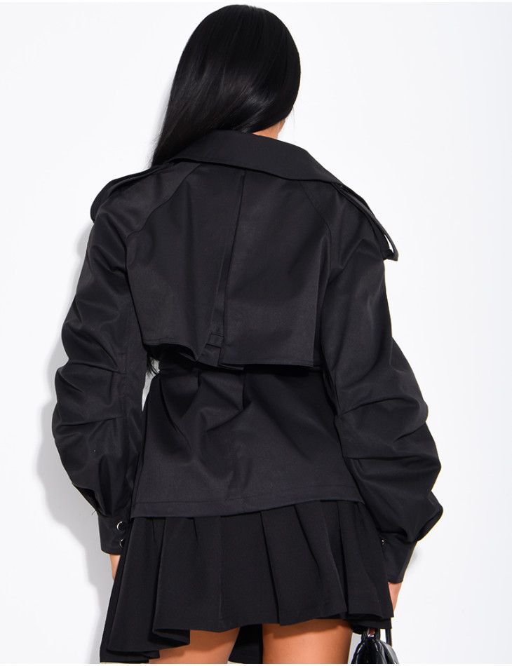 Short trench coat