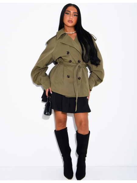 Short trench coat