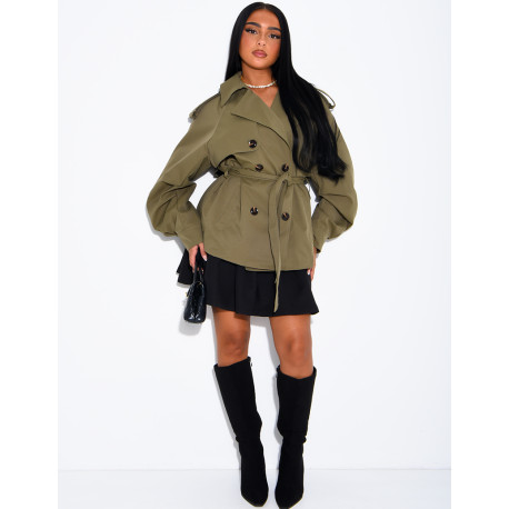 Short trench coat
