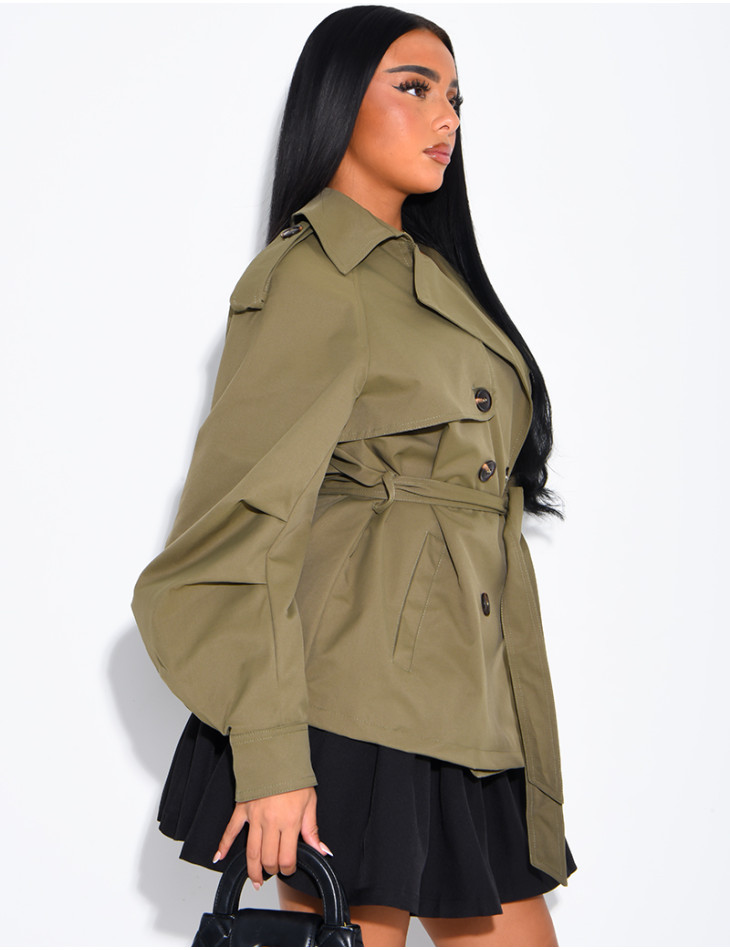 Short trench coat