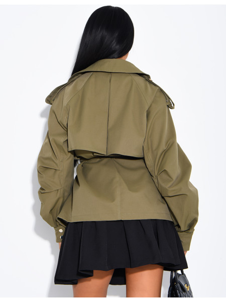 Short trench coat