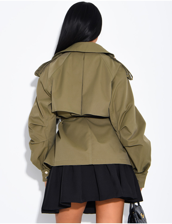 Short trench coat