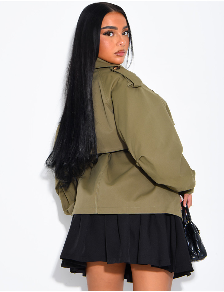 Short trench coat