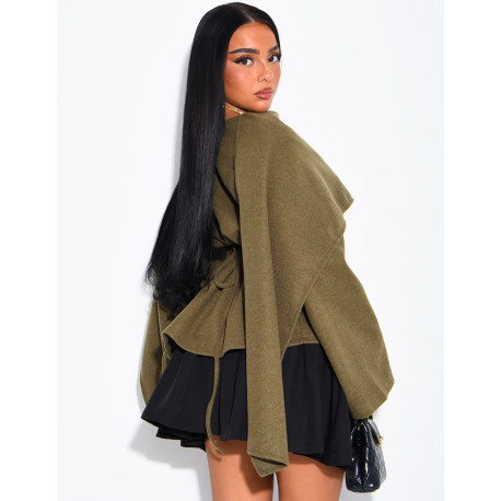 Top à nouer avec cape intégrée