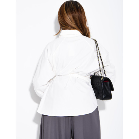 Chemise à nouer à la taille