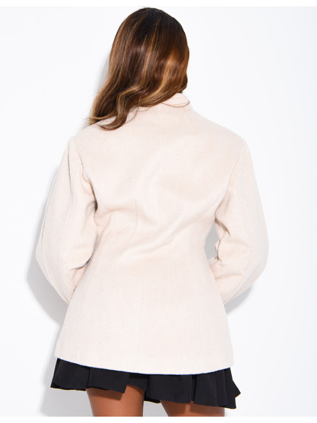 Veste premium style blazer en laine