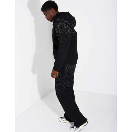 Strassverziertes Neopren-Set (Hose und Kapuzenjacke)