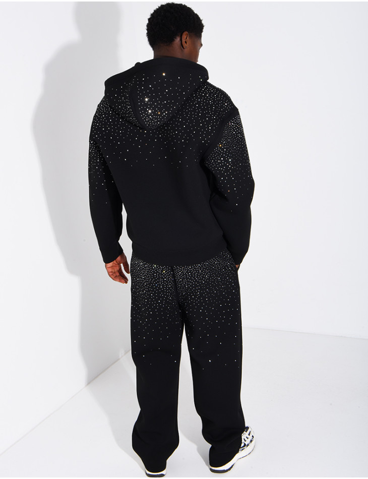 Strassverziertes Neopren-Set (Hose und Kapuzenjacke)