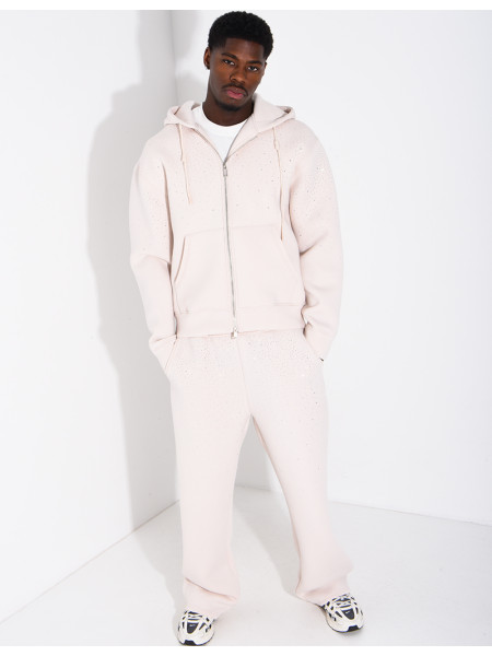 Ensemble en néoprène à strass pantalon et veste à capuche