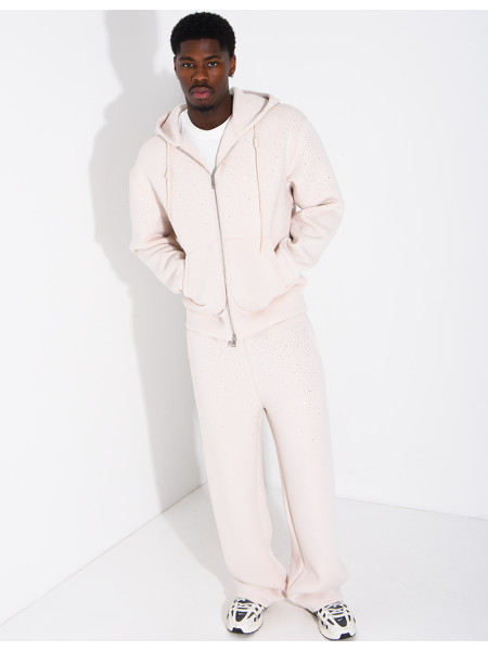 Ensemble en néoprène à strass pantalon et veste à capuche