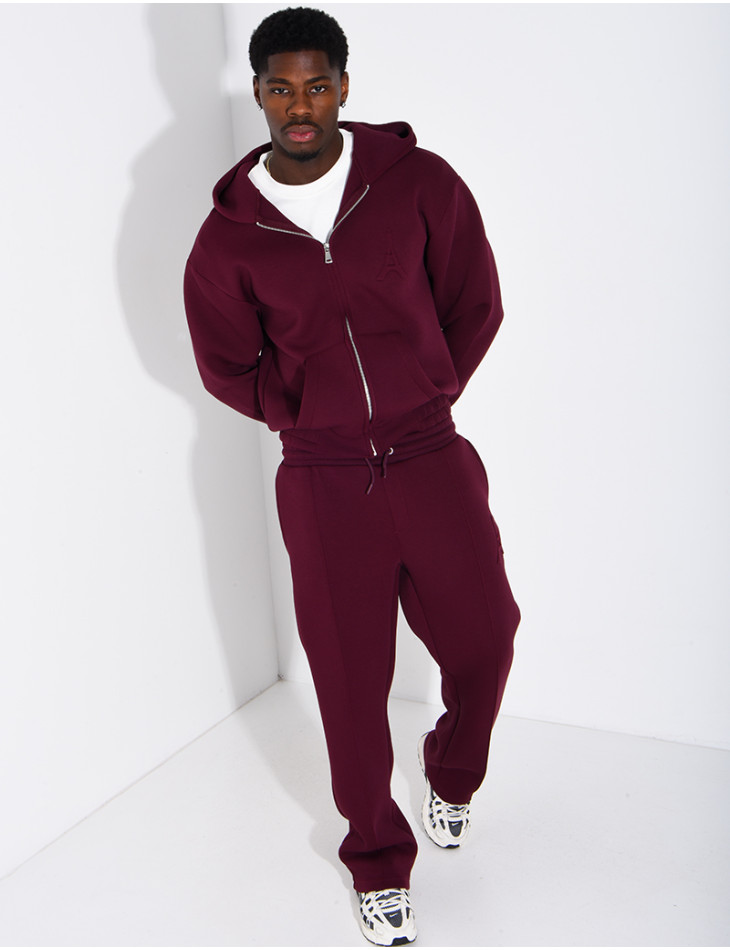 Ensemble pantalon et veste à capuche avec relief Tour Eiffel