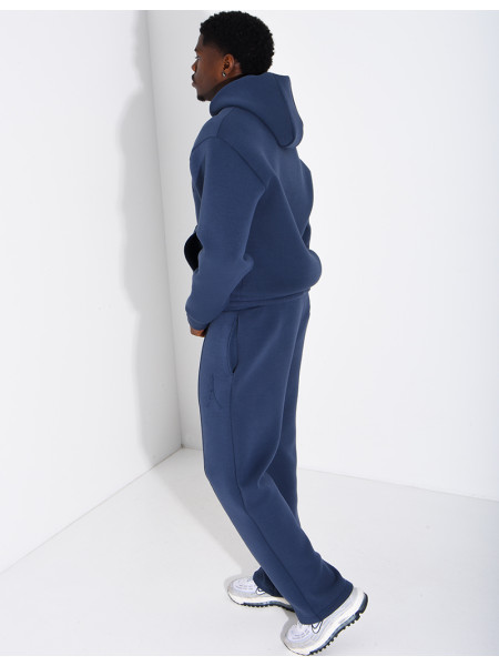Pants and hooded jacket set with embossed Eiffel Tower design