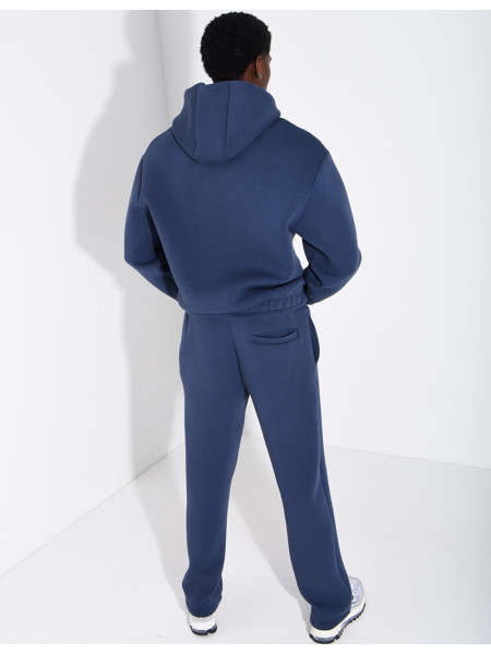 Pants and hooded jacket set with embossed Eiffel Tower design