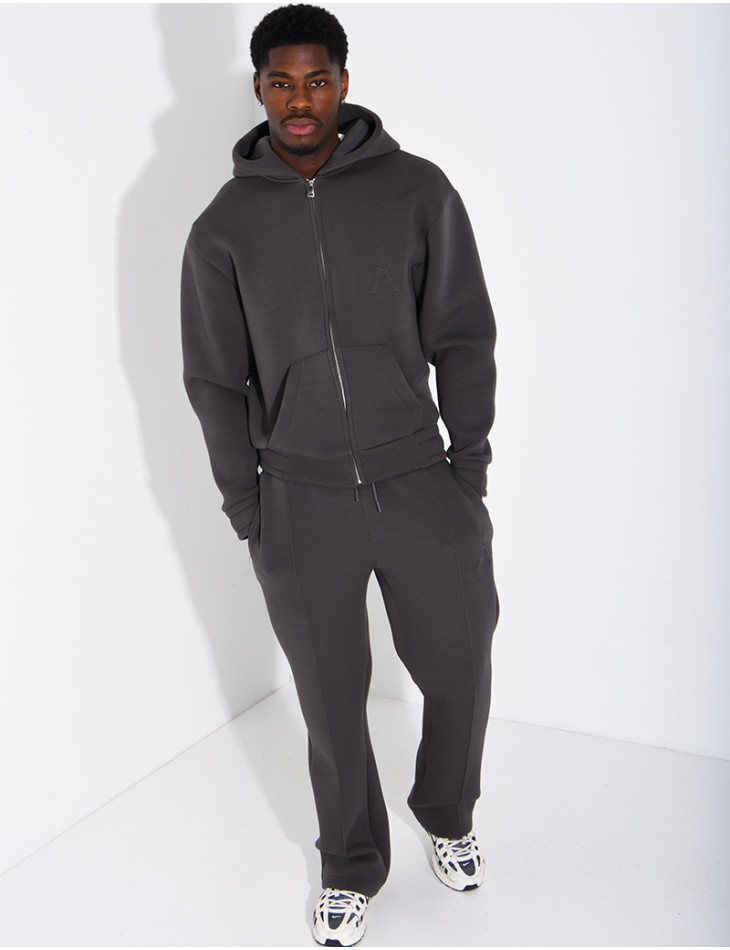 Ensemble pantalon et veste à capuche avec relief Tour Eiffel