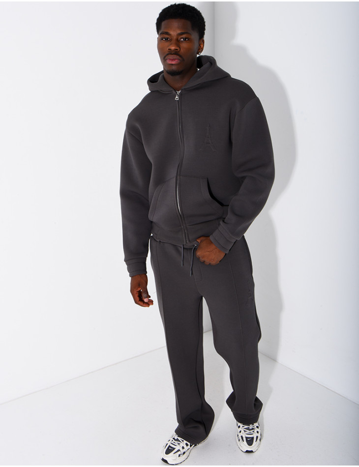 Ensemble pantalon et veste à capuche avec relief Tour Eiffel