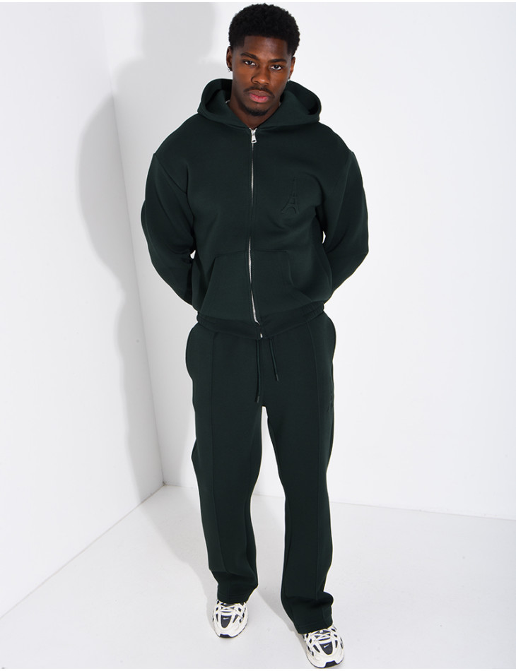 Ensemble pantalon et veste à capuche avec relief Tour Eiffel