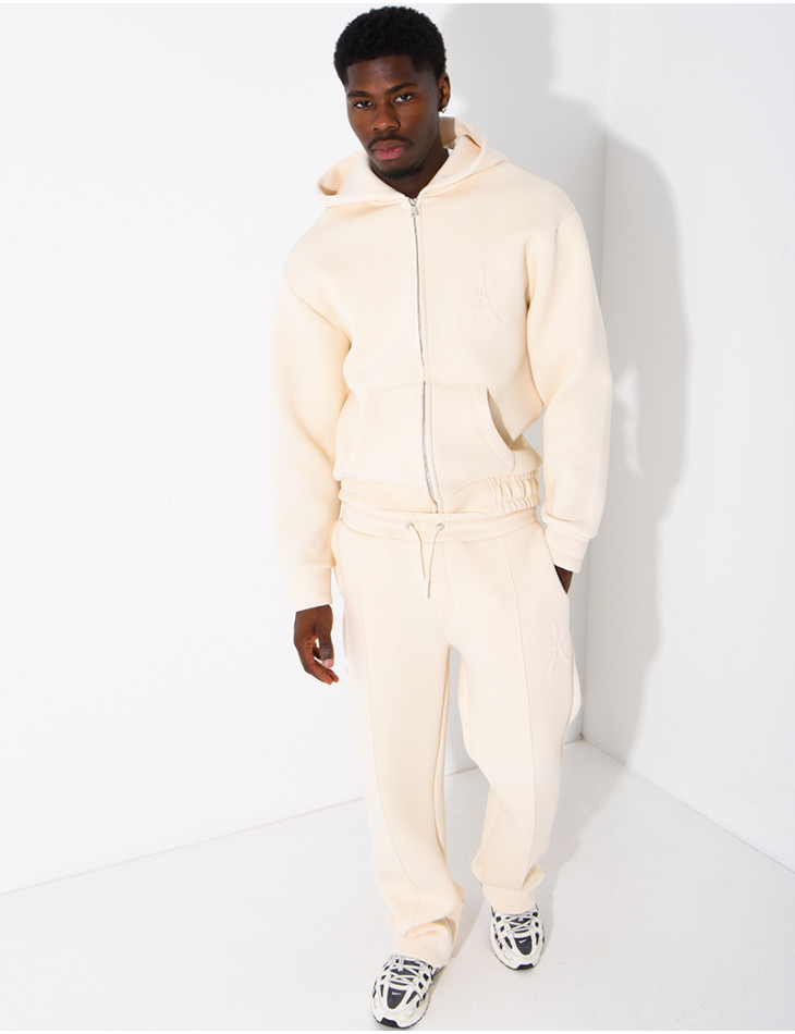Ensemble pantalon et veste à capuche avec relief Tour Eiffel