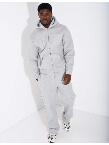 Set aus Hose und Kapuzenjacke mit Eiffelturm-Prägung