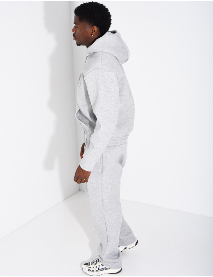 Set aus Hose und Kapuzenjacke mit Eiffelturm-Prägung