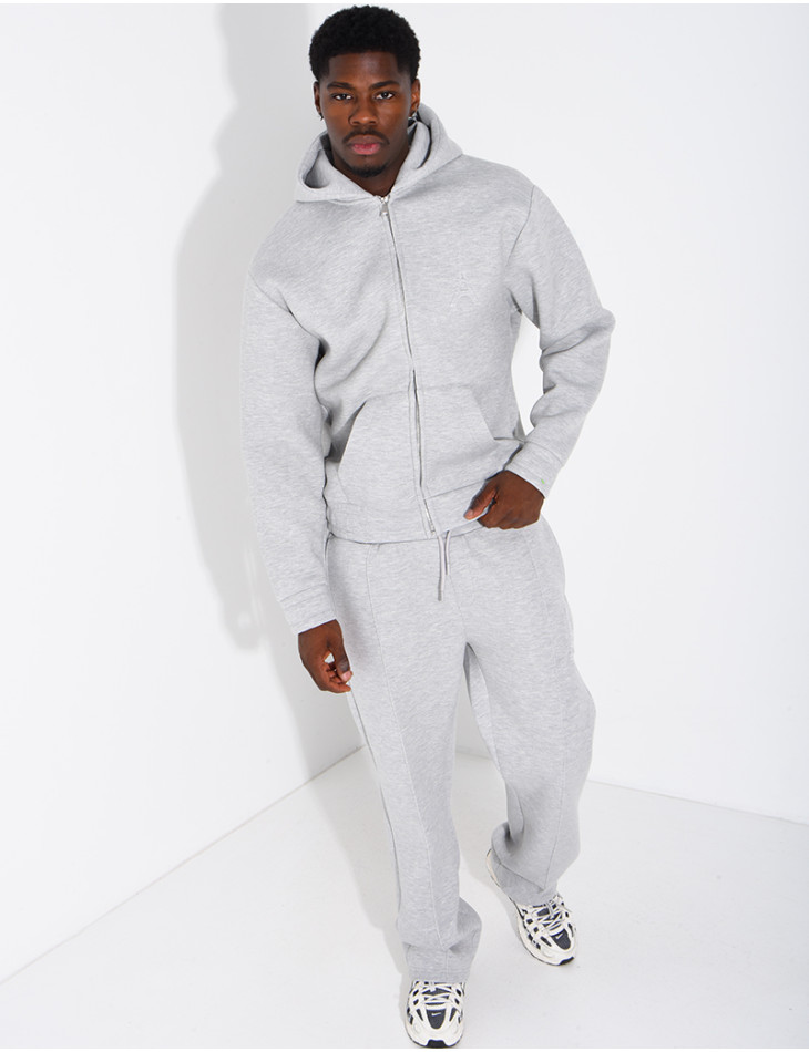 Set aus Hose und Kapuzenjacke mit Eiffelturm-Prägung