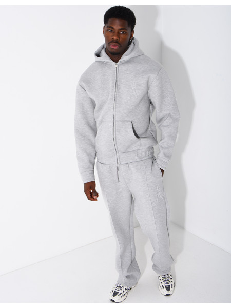 Set aus Hose und Kapuzenjacke mit Eiffelturm-Prägung