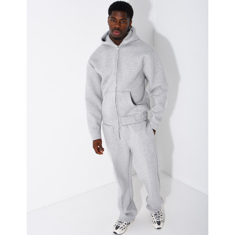 Set aus Hose und Kapuzenjacke mit Eiffelturm-Prägung