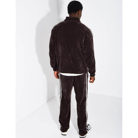 Ensemble côtelé pantalon et veste à bandes