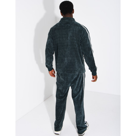 Ensemble côtelé pantalon et veste à bandes