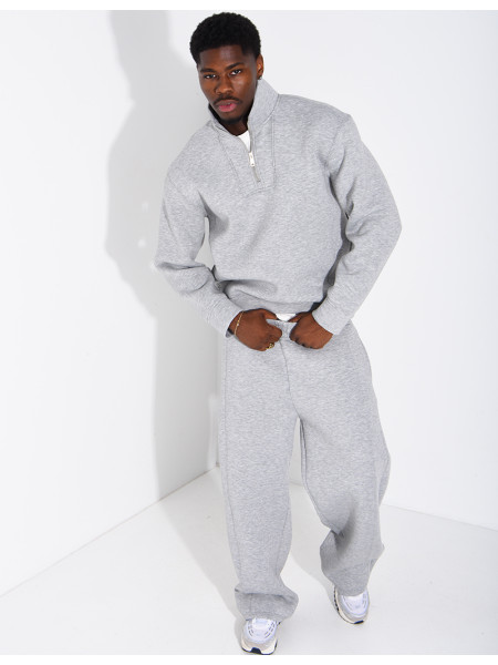 Ensemble en néoprène pantalon et sweat col à fermeture éclaire