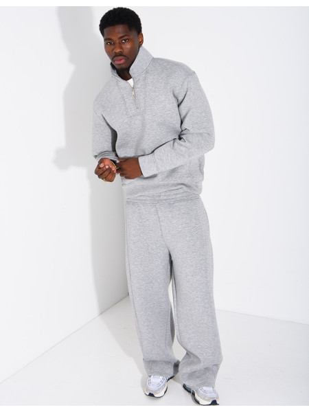 Ensemble en néoprène pantalon et sweat col à fermeture éclaire