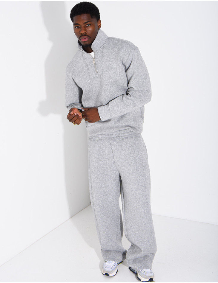Ensemble en néoprène pantalon et sweat col à fermeture éclaire