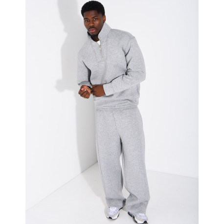 Ensemble en néoprène pantalon et sweat col à fermeture éclaire