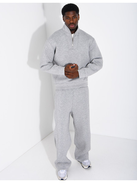 Ensemble en néoprène pantalon et sweat col à fermeture éclaire