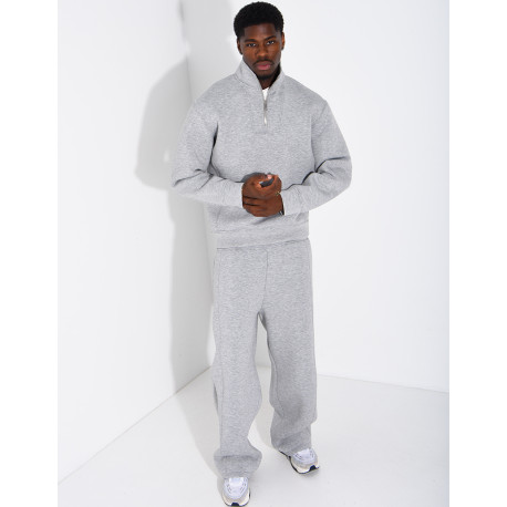 Ensemble en néoprène pantalon et sweat col à fermeture éclaire