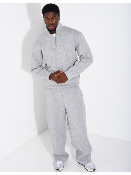 Ensemble en néoprène pantalon et sweat col à fermeture éclaire