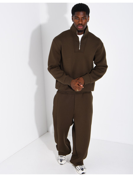 Ensemble en néoprène pantalon et sweat col à fermeture éclaire