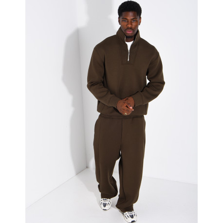 Ensemble en néoprène pantalon et sweat col à fermeture éclaire