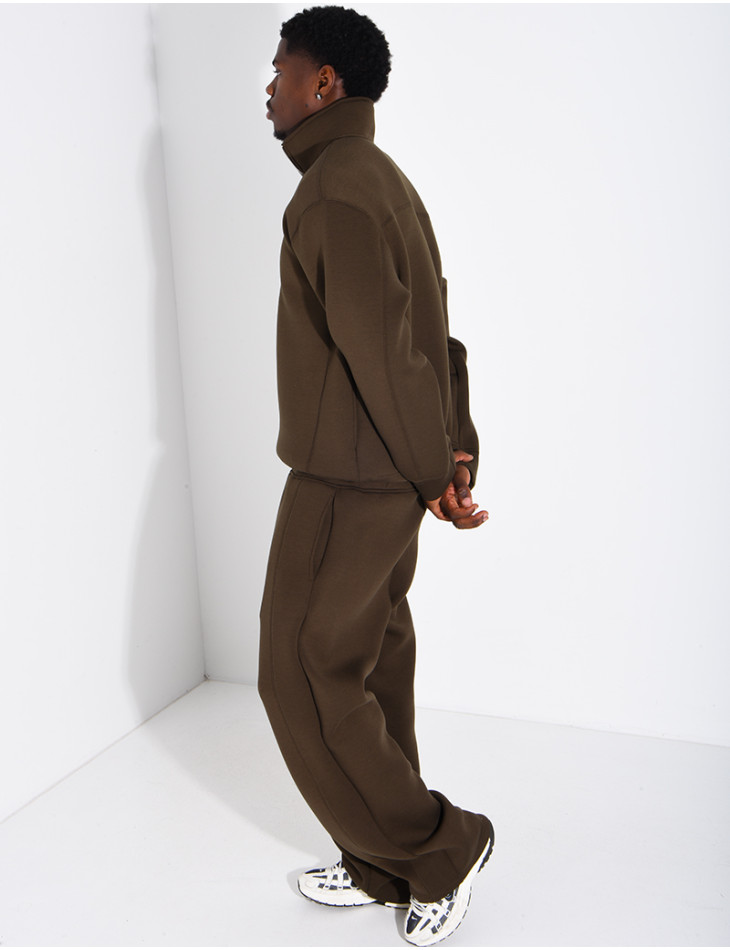 Ensemble en néoprène pantalon et sweat col à fermeture éclaire