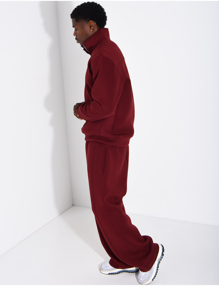 Ensemble en néoprène pantalon et sweat col à fermeture éclaire