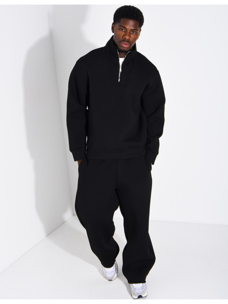 Ensemble en néoprène pantalon et sweat col à fermeture éclaire