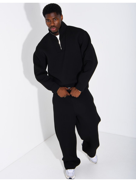 Ensemble en néoprène pantalon et sweat col à fermeture éclaire