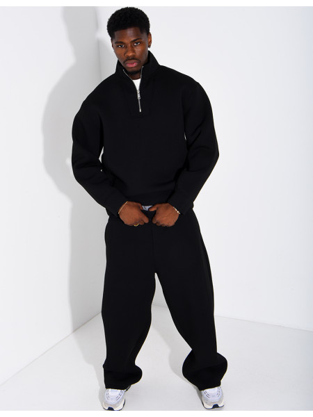 Ensemble en néoprène pantalon et sweat col à fermeture éclaire