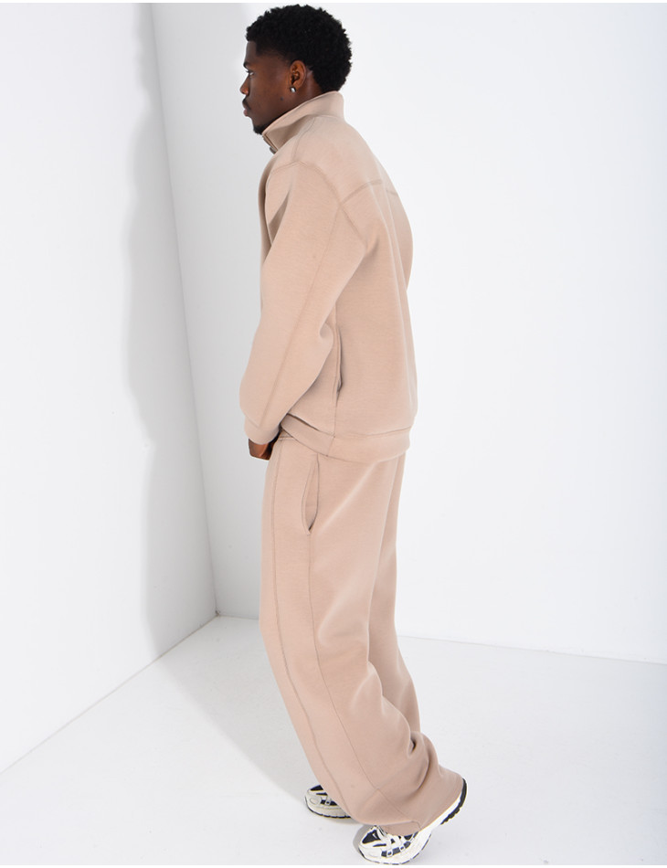 Ensemble en néoprène pantalon et sweat col à fermeture éclaire