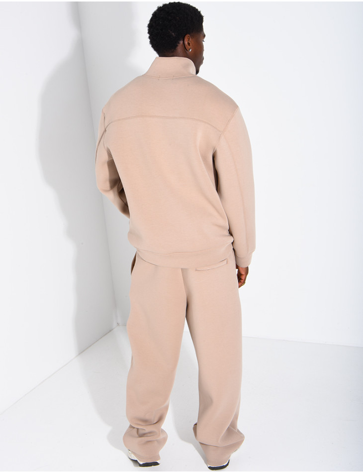 Ensemble en néoprène pantalon et sweat col à fermeture éclaire