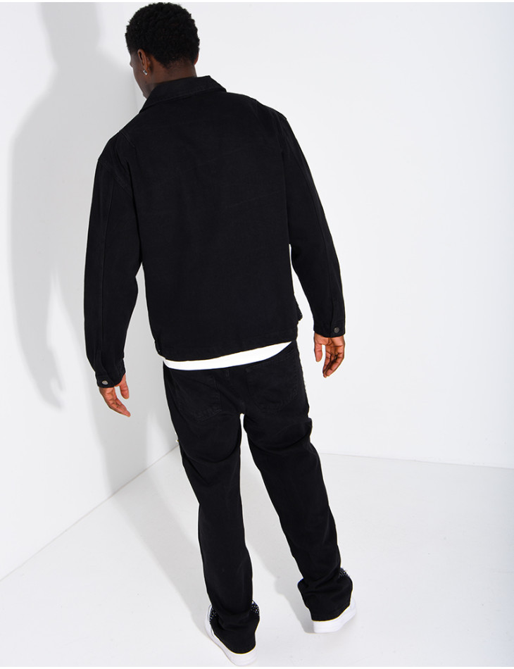 Ensemble en jeans à perles pantalon et veste
