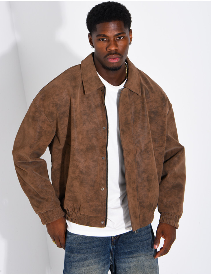 Veste en suédine