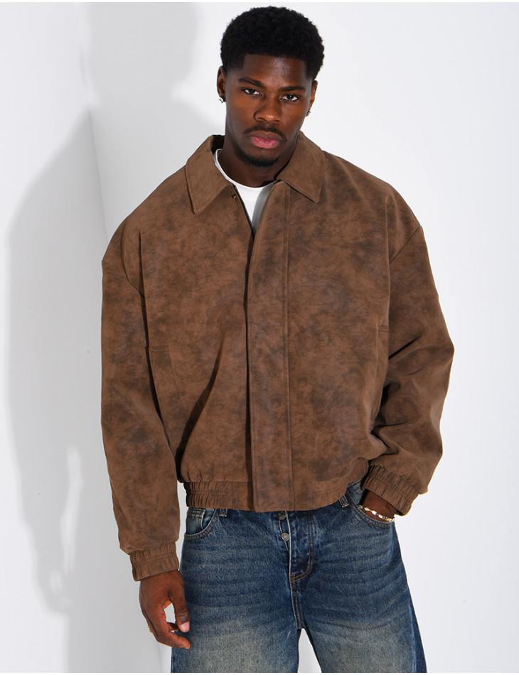 Veste en suédine